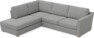Friday - 2,5-sits soffa med divan vänster - Grå