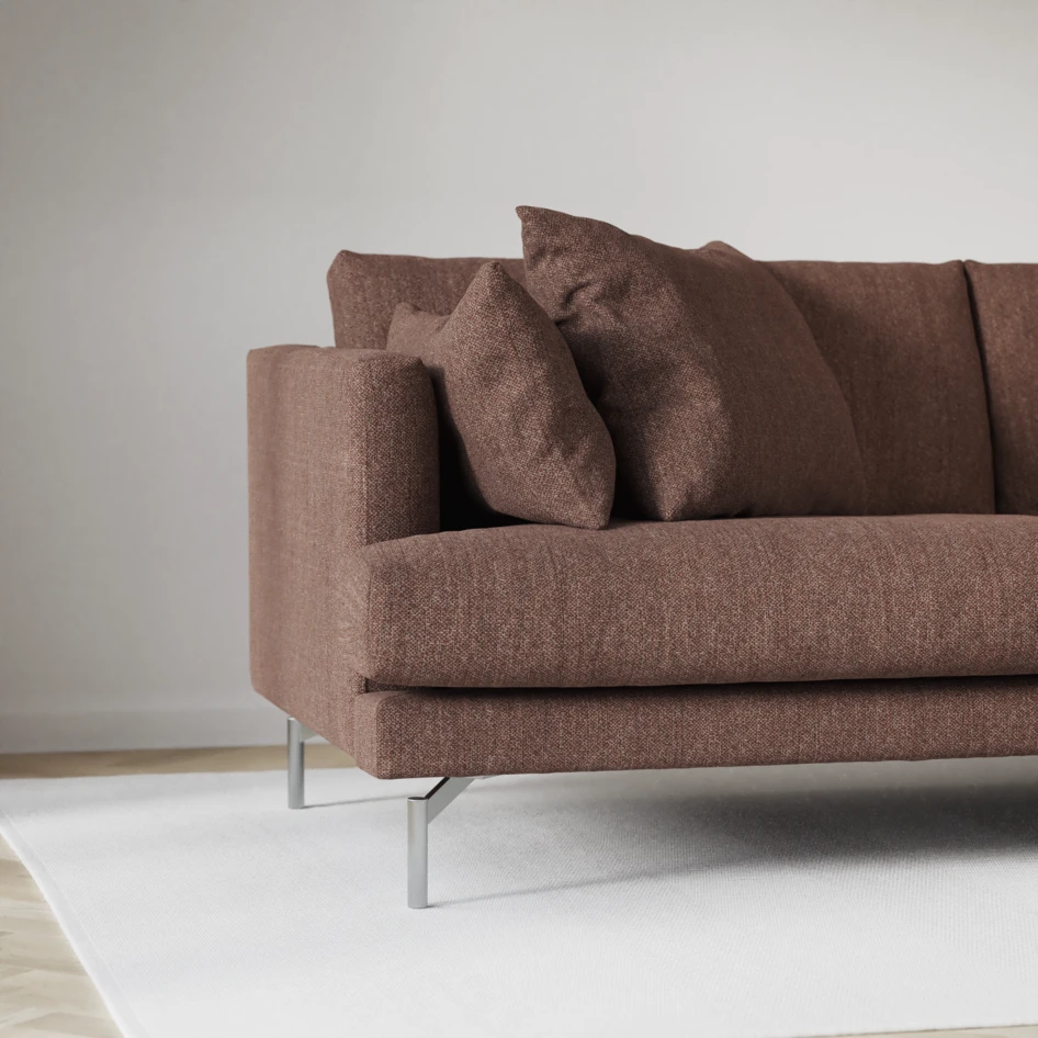 Harper - 3-sits soffa med divan vänster - Orange