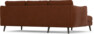Madison Lux - 2-sits soffa med schäslong vänster - Orange