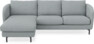 Madison Lux - 2-sits soffa med schäslong vänster - Turkos