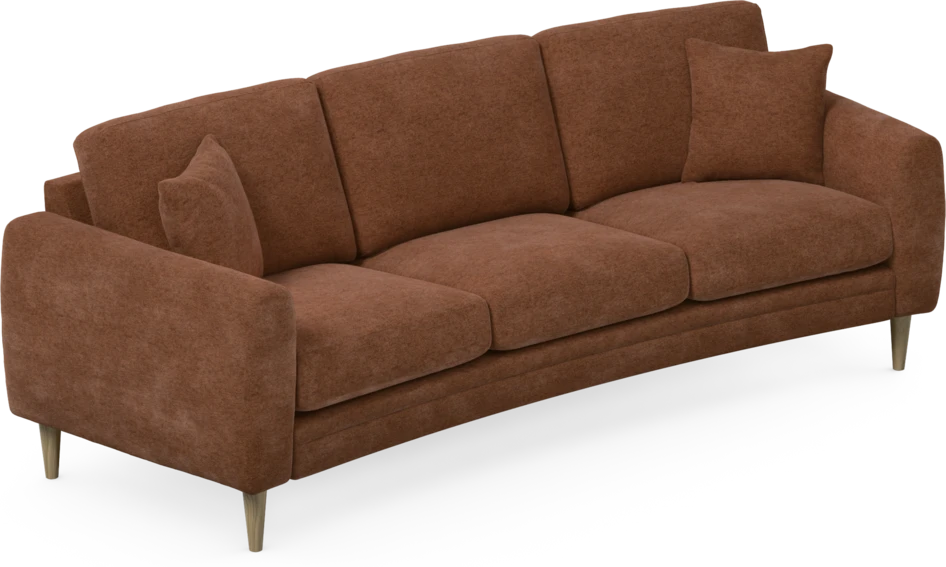 Eden - 3-sits soffa svängd - Orange