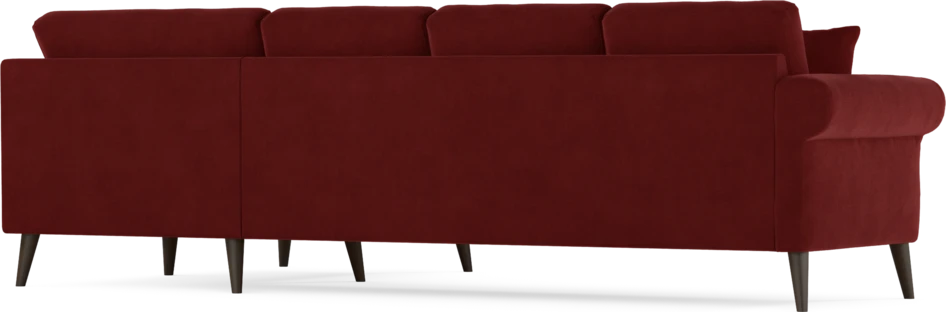 Eden - Hörnsoffa, 3+1-sits - Röd