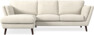 Madison Lux - 2-sits soffa med schäslong vänster - Vit