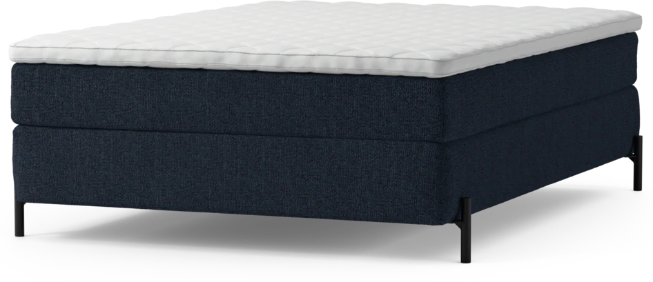 Delux Sense - Kontinentalsäng, enkelsäng 140 cm med bäddmadrass och sängben