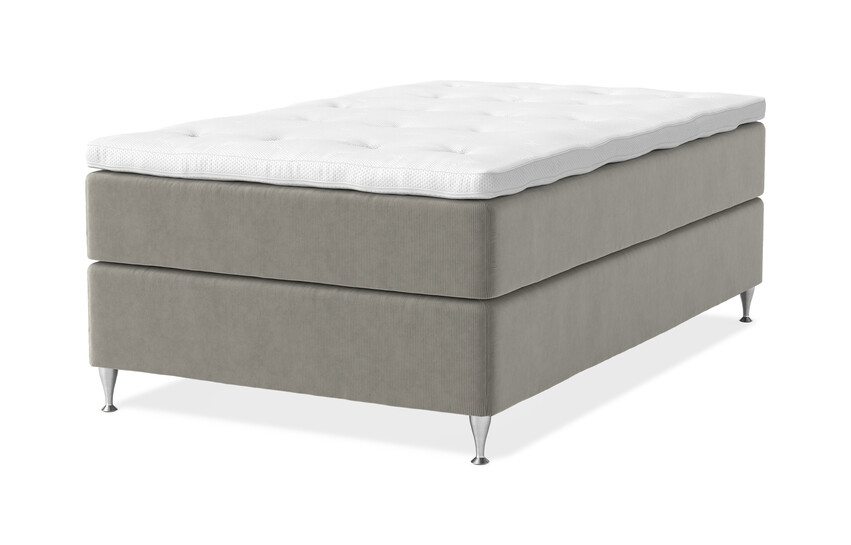 Dream Delux - Kontinentalsäng, enkelsäng med bäddmadrass Sleep Delux vit - Beige