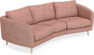Madison - 3-sits soffa svängd, 70 cm - Röd
