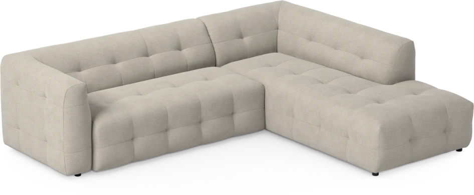 Bella - 3-sits soffa med divan höger - Grå