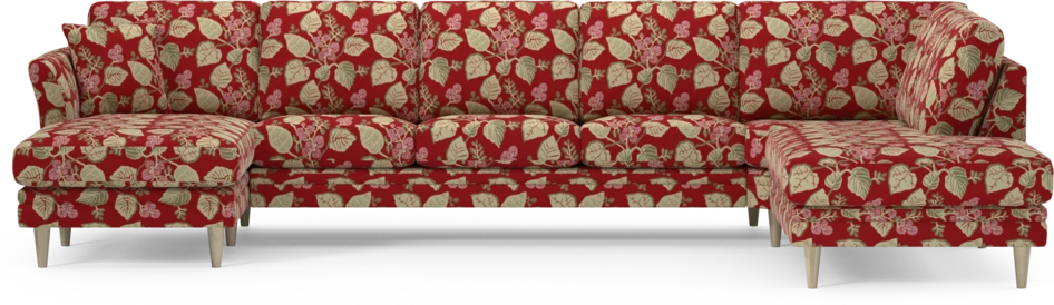 Eden - 3-sits soffa med schäslong vänster och divan höger - Flerfärgad