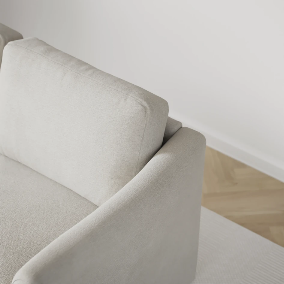 Öland - Bäddsoffa 3-sits, längsbäddad - Grå