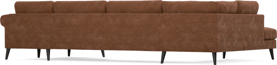 Bridge - 3-sits soffa med divan vänster och schäslong höger - Orange