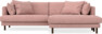 Harper - 4-sits med schäslong XL höger - Rosa