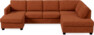 Nevada - 3-sits soffa med schäslong vänster och divan höger - Röd