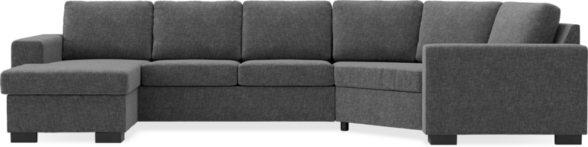 Nevada - 3-sits soffa med schäslong vänster och cosy hörn höger - Grå