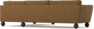 Madison Lux - 3-sits soffa med divan höger - Brun