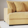 Rossi - 3-sits soffa, hel dyna - Gul