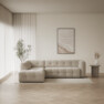 Bella - 3-sits soffa med divan vänster - Beige