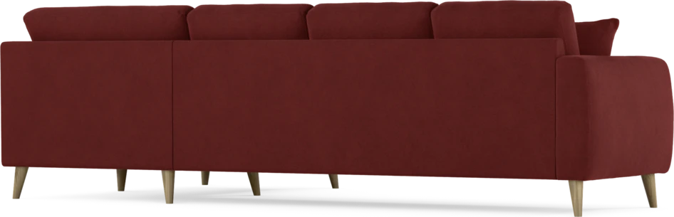 Eden - Hörnsoffa, 3+1-sits - Röd