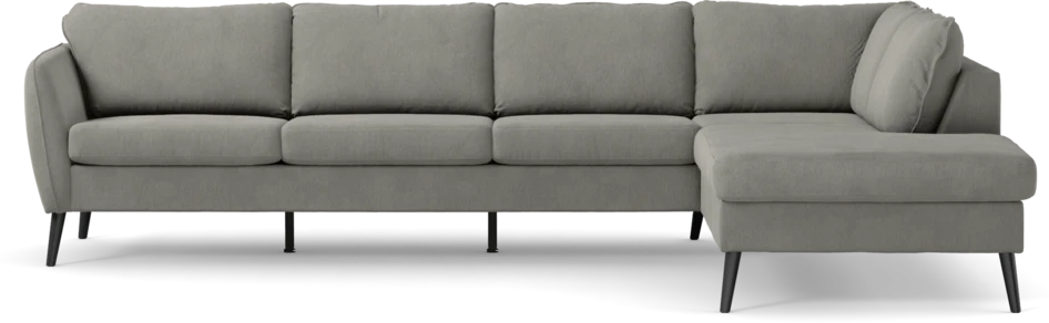 County - 3-sits soffa med divan höger - Grå