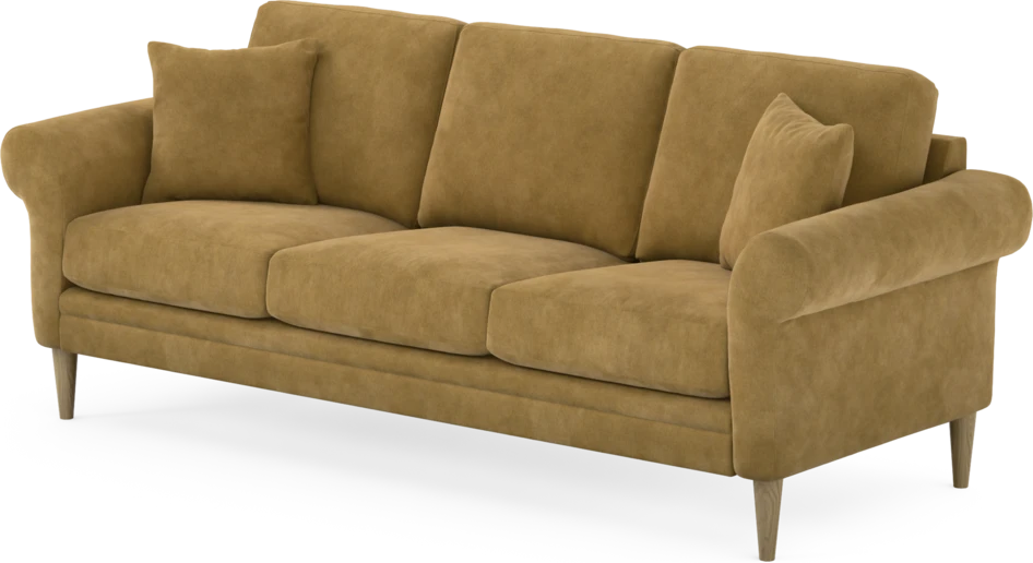 Eden - 3-sits soffa - Gul