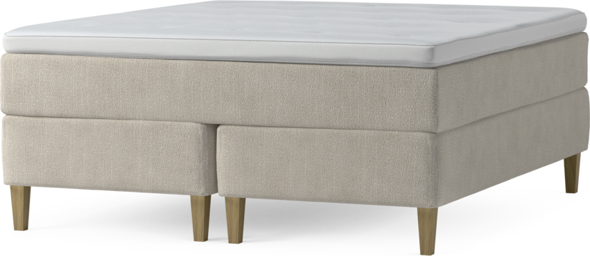 Delux Exclusive - Kontinentalsäng, dubbelsäng med bäddmadrass och sängben