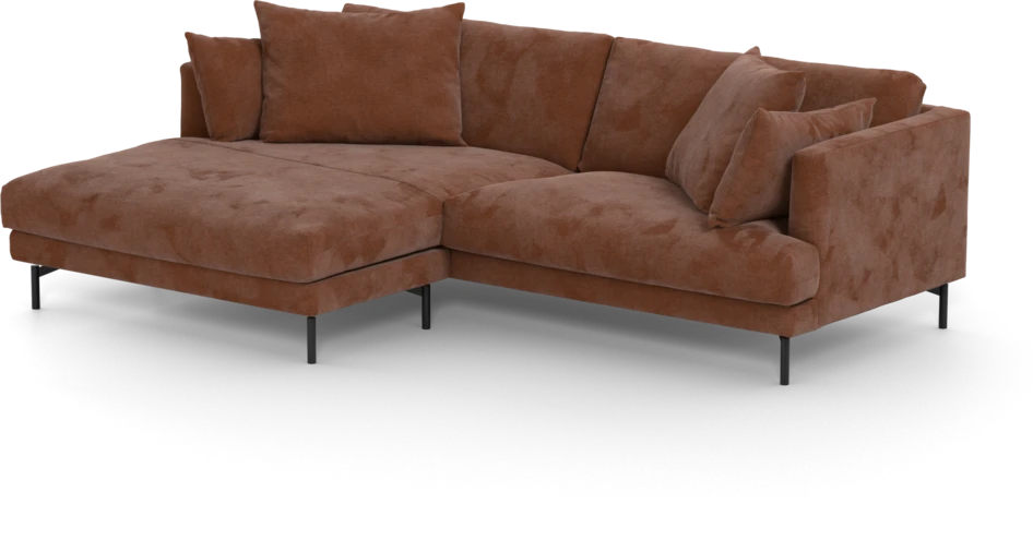 Harper - 4-sits med schäslong XL vänster - Orange