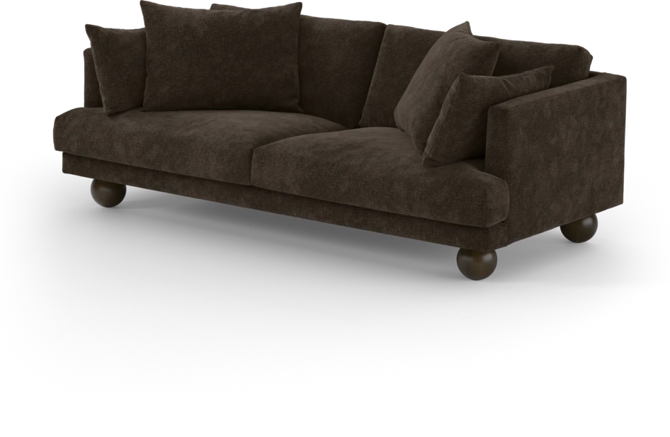 Harper - 3-sits soffa - Brun