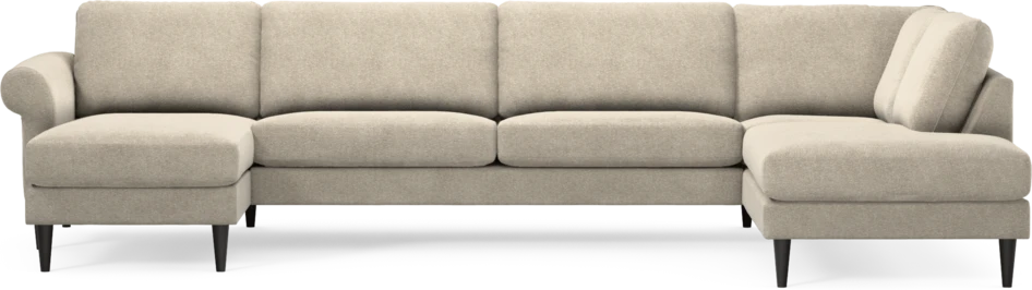 Bridge - 3-sits soffa med schäslong vänster och divan höger - Beige
