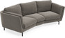 Madison - 3-sits soffa svängd, 70 cm - Grå