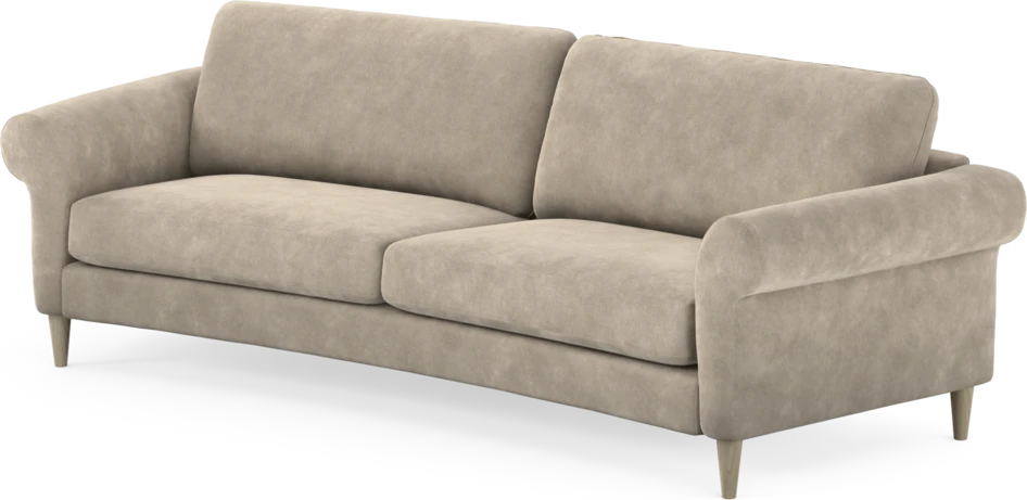 Bridge - 3-sits soffa svängd - Beige