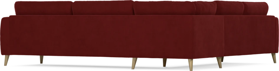 Bridge - Hörnsoffa, 2+3-sits - Röd