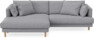 Harper - 4-sits med schäslong XL vänster - Grå