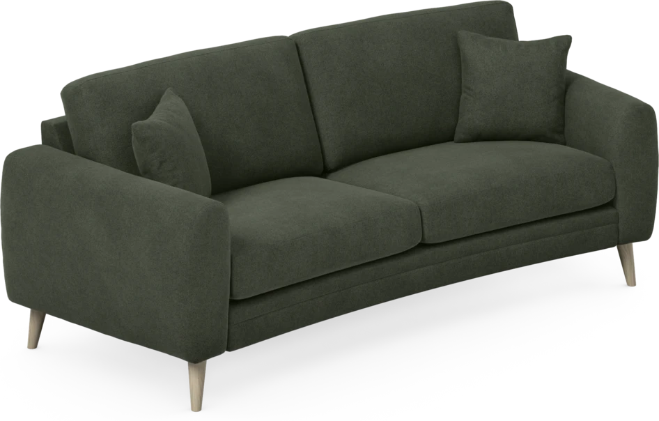Eden - 2,5-sits soffa svängd - Grön