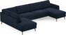 Bridge - 3-sits soffa med divan vänster och schäslong höger - Blå