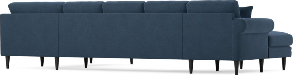 Eden - 3-sits soffa med schäslong vänster och divan höger - Blå