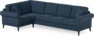 Eden - Hörnsoffa, 1+3-sits - Blå