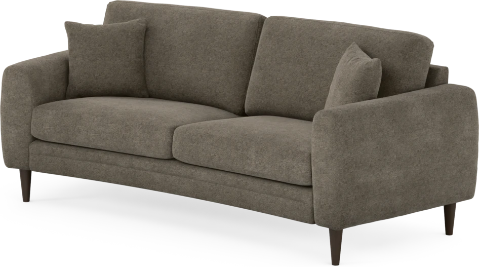 Eden - 2,5-sits soffa svängd - Brun