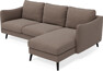 Madison Lux - 2-sits soffa med schäslong höger - Brun