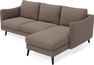 Madison - 2-sits soffa med schäslong höger - Brun