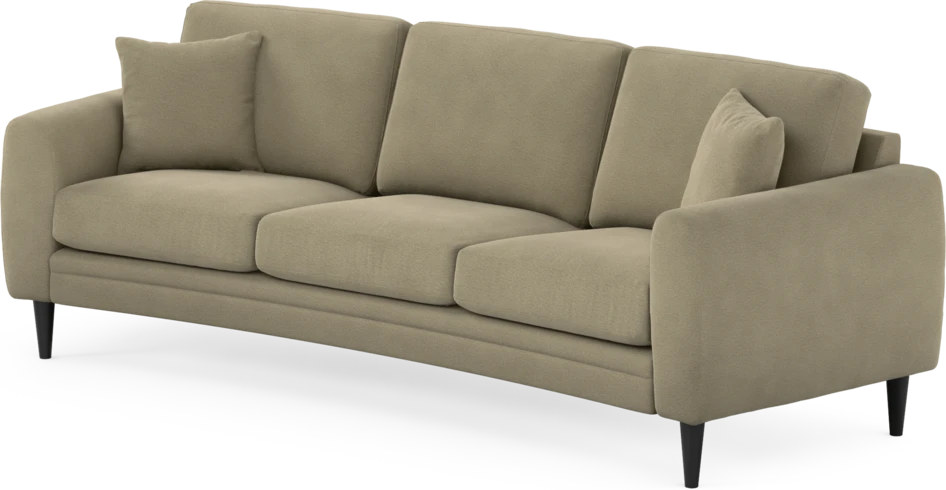 Eden - 3-sits soffa svängd - Beige