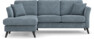 Eden - 2-sits soffa med schäslong - Blå