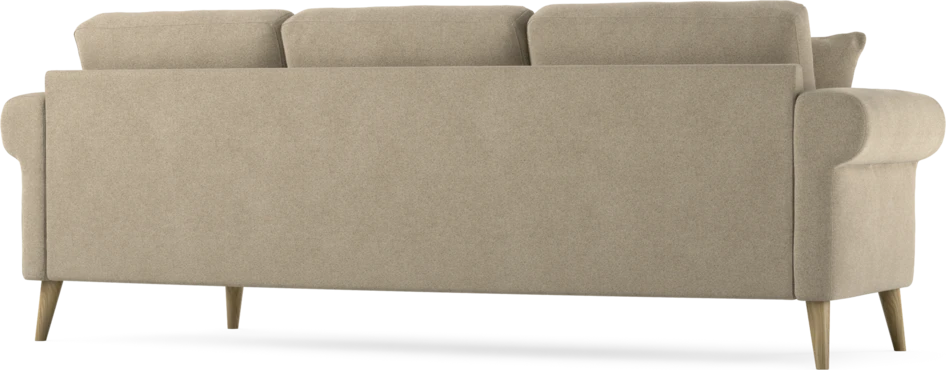 Eden - 3-sits soffa svängd - Beige