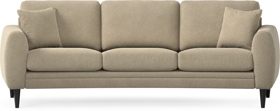 Eden - 3-sits soffa svängd - Beige