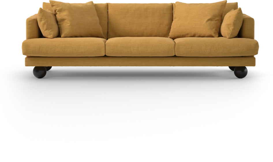 Harper - 4-sits soffa - Gul