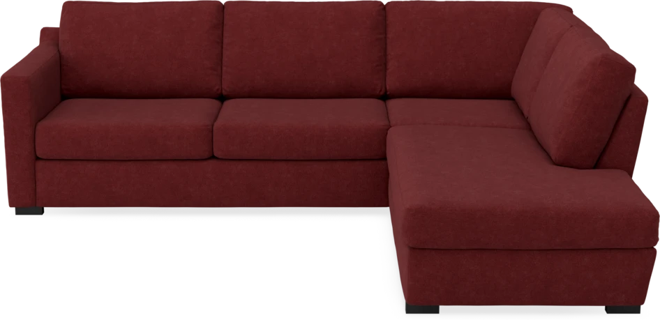 Friday - 2,5-sits soffa med divan höger - Rosa