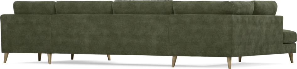 Bridge - 3-sits soffa med divan vänster och schäslong höger - Grön
