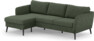County - 3-sits soffa med flyttbar schäslong - Grön