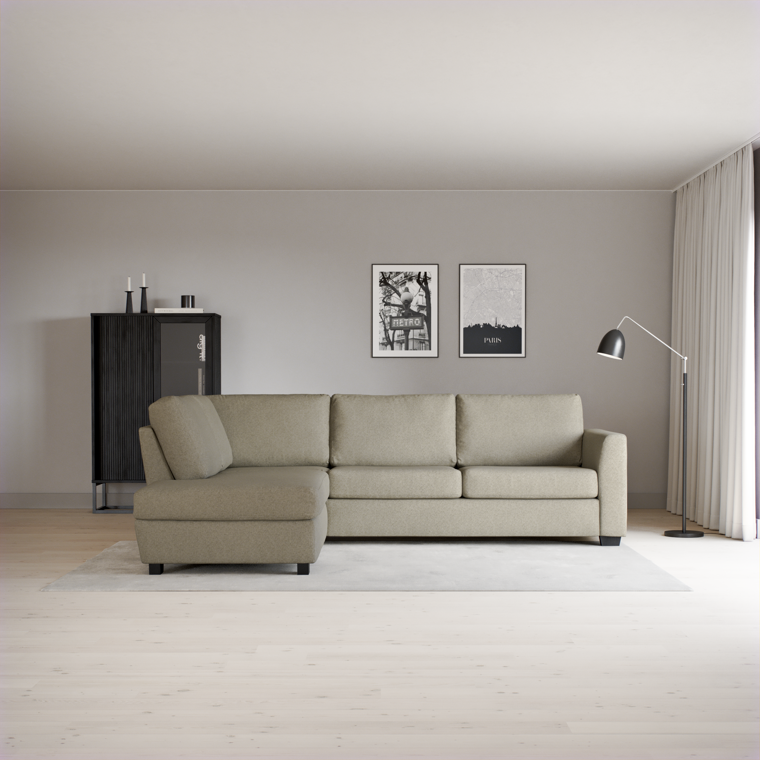 Friday - 2,5-sits soffa med divan vänster - inspiration