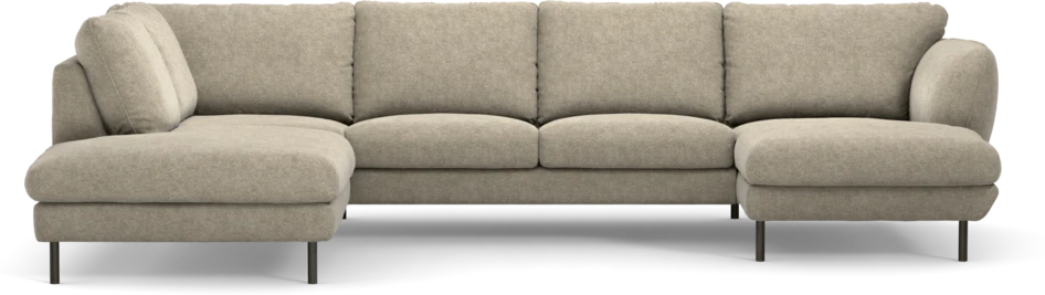 Madison Lux - 2-sits soffa med divan vänster och schäslong höger - Beige