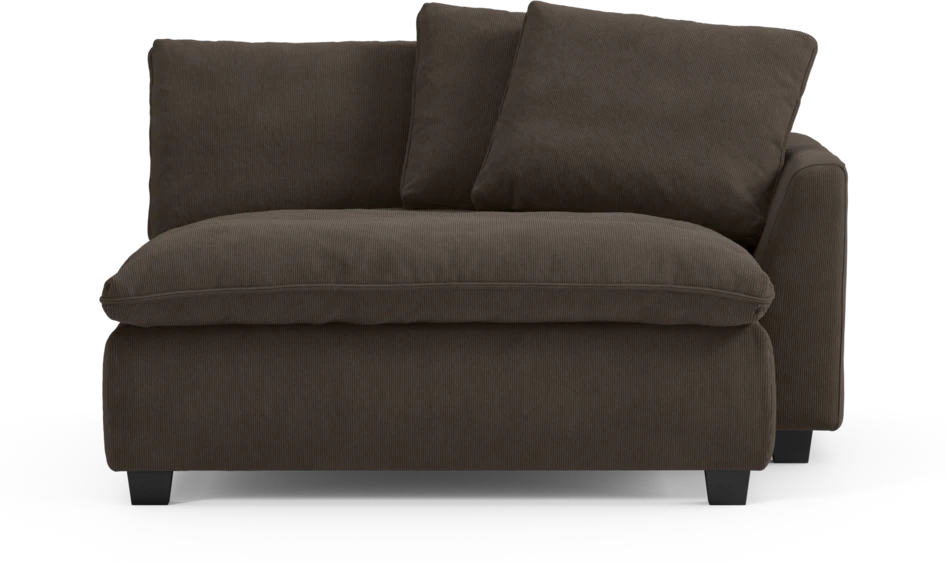 Bellora - Schäslong XL med armstöd höger - Brun