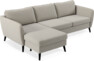 County - 3-sits soffa med flyttbar schäslong - Beige